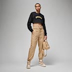 Jordan Women's Super-Crop Long-Sleeve Graphic T-Shirt