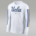 UCLA Bruins Local Spirit Slogan Men's Jordan College Long-Sleeve T-Shirt - White