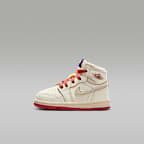 Jordan 1 Retro High OG Baby/Toddler Shoes - Sail/Light Bone/Pale Ivory/Cinnabar