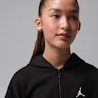 Bluza z kapturem i zamkiem na całej długości dla dużych dzieci Jordan Dri-FIT Perform Sport