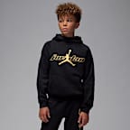 Sudadera con gorro sin cierre de tejido Fleece para niños talla grande Jordan Mountainside