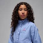 Chamarra ligera para niños talla grande Jordan Blue Jeans and Bling