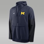 Michigan Anorak Men's Jordan Brand College 1/2-Zip Hooded Jacket