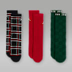 Jordan Older Kids' Festive Crew Socks (3 Pairs)