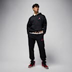 Sudadera con gorro sin cierre Jordan Jumpman de tejido Fleece para hombre