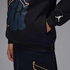 Sudadera con gorro sin cierre 23 Throw It Up para niños talla pequeña Jordan