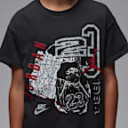 Playera '84 Scrapbook para niños talla grande Jordan