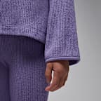 Conjunto de 2 piezas con sudadera sin cierre de tela de canalé Heir To The Crown para niños talla pequeña Jordan