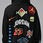 Sudadera con gorro sin cierre de French Terry Dynasty para niños talla pequeña Jordan