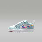 Jordan 1 Low Alt Little Kids' Shoes - Ocean Bliss/White/Atomic Pink