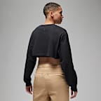 Jordan Women's Super-Crop Long-Sleeve Graphic T-Shirt