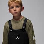 Conjunto de 2 piezas con overoles para niños talla pequeña Jordan MVP