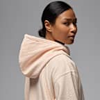 Sudadera con gorro con forro de satén tipo waffle para mujer Jordan Flight Fleece