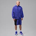 Sudadera con gorro Dri-FIT de cierre completo para hombre Jordan Sport Hoop Fleece