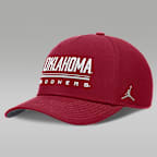 Oklahoma Sideline Practice Rise Men's Jordan Brand Dri-FIT College Adjustable Hat
