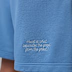 Jordan Brooklyn Fleece frottéshorts med grafikk til dame