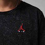 Playera con lavado ácido para niños talla grande Jordan