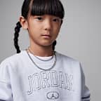 Sudadera de cuello redondo para niños talla pequeña Jordan 1st Baby Blue