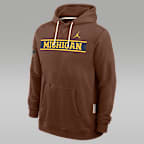 Michigan 2026 Military Appreciation Standard Issue Men's Jordan Brand Dri-FIT College Pullover Hoodie