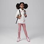 Jordan Deloris Jordan Flowers Little Kids' Pullover Hoodie Set - Red Stardust