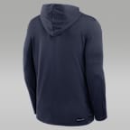 Michigan Sideline Men's Jordan Brand Dri-FIT College Long-Sleeve Hooded Top