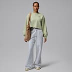 Sudadera de cuello redondo estilo cropped para mujer Jordan Flight Fleece