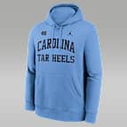 Sudadera con gorro sin cierre universitaria Nike para hombre North Carolina Primetime Arched Club