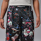 조던 플라이트 남성 프린트 캣 스크래치 쇼츠