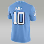 Drake Maye North Carolina Men’s Jordan Brand Dri-FIT College Game Jersey