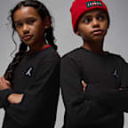 조던 브루클린 프렌치 테리 주니어 크루 탑