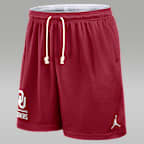 Oklahoma Courtside Men's Jordan Brand Dri-FIT College Reversible Shorts