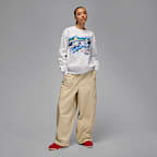 Sudadera de cuello redondo para mujer Jordan Brooklyn Fleece