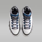 Air Jordan 9 Retro "Flint Grey and French Blue" Big Kids' Shoes