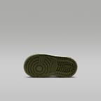 Tenis para bebé e infantil Air Jordan 1 Retro Low "Medium Olive and Summit White"