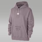 Sudadera sin cierre con gorro forrado de satén Jordan de la NBA para mujer Phoenix Suns Flight Fleece