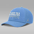 Gorra universitaria marca Jordan Dri-FIT ajustable para hombre North Carolina Sideline Practice Rise
