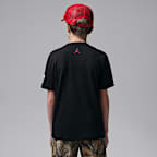 Playera Jumpman Stencil Splatter para niños talla grande Jordan
