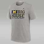 Michigan Wolverines Local Campus Time Honored Tradition Men's Jordan College T-Shirt - Dark Grey Heather