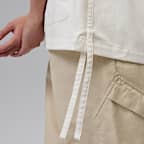 조던 여성 우븐 반팔 탑