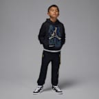 Sudadera con gorro sin cierre 23 Throw It Up para niños talla pequeña Jordan