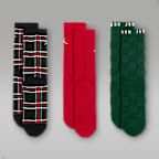 Jordan Older Kids' Festive Crew Socks (3 Pairs)