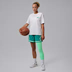 Mallas de básquetbol de una sola pierna de tiro alto para mujer (izquierda) Jordan Sport