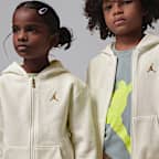 Dvoudílná souprava Jordan Brooklyn Fleece s mikinou s kapucí a zipem po celé délce pro malé děti