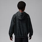 Sudadera con gorro sin cierre Acid Wash de French Terry para niños talla grande Jordan