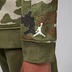 Conjunto de dos piezas de sudadera con gorro sin cierre de tejido Fleece camuflajeado para preescolar MVP Jordan
