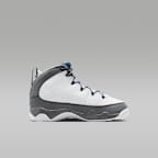 Air Jordan 9 Retro "Flint Grey and French Blue" Little Kids' Shoes