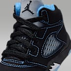 Jordan 5 "Black Carolina" Baby/Toddler Shoes