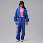 Jordan Brooklyn Space Jam Fleece 女款全長式拉鍊短版連帽上衣
