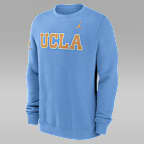 Sudadera de cuello redondo sin cierre universitaria marca Jordan para hombre UCLA Sideline Club