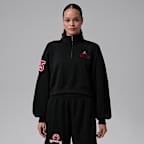 Jordan Brooklyn Fleece Women's Cropped 1/4-Zip Top